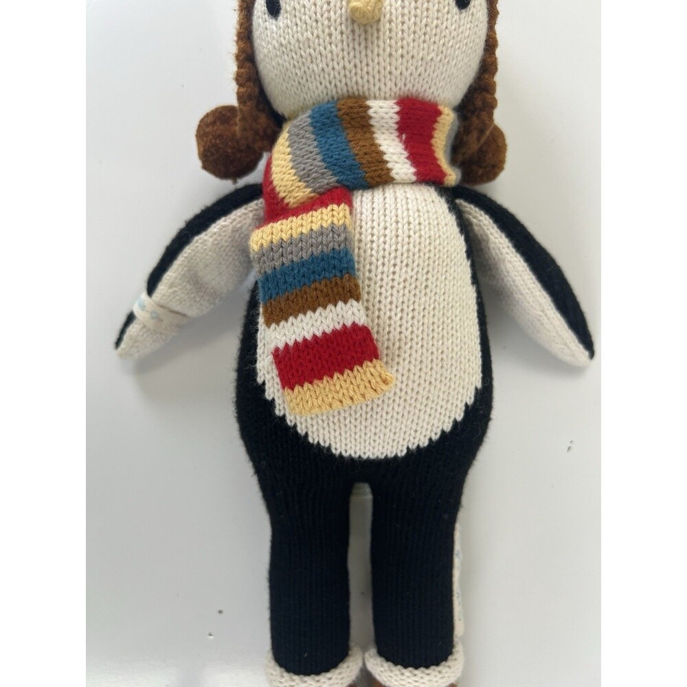 Cuddle & Kind Everest Penguin 15" Hand Knit Stuffed Animal Doll Plush Nursery - Picture 8 of 10